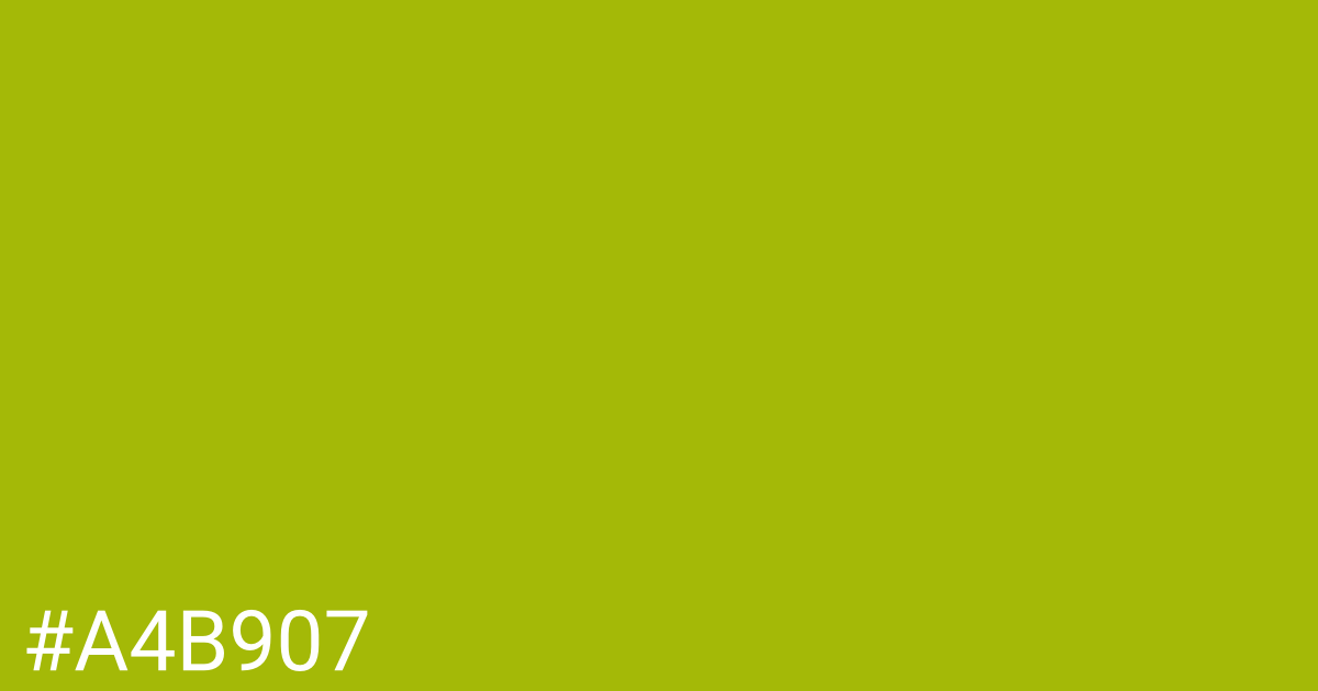 Hex color #a4b907 graphic