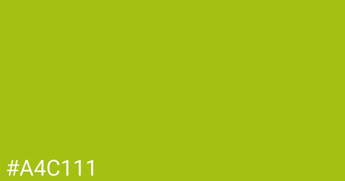 Hex color #a4c111 graphic
