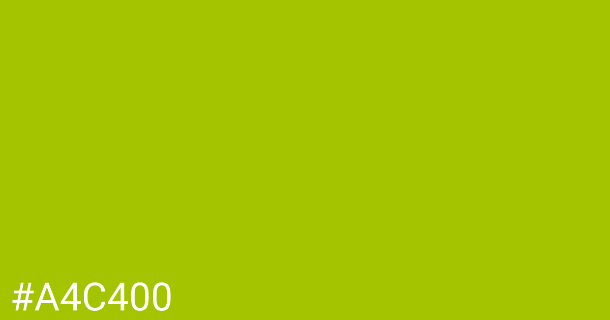 Hex color #a4c400 graphic