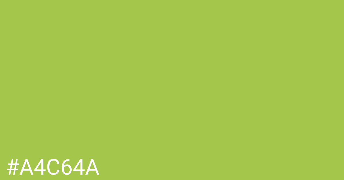 Hex color #a4c64a graphic