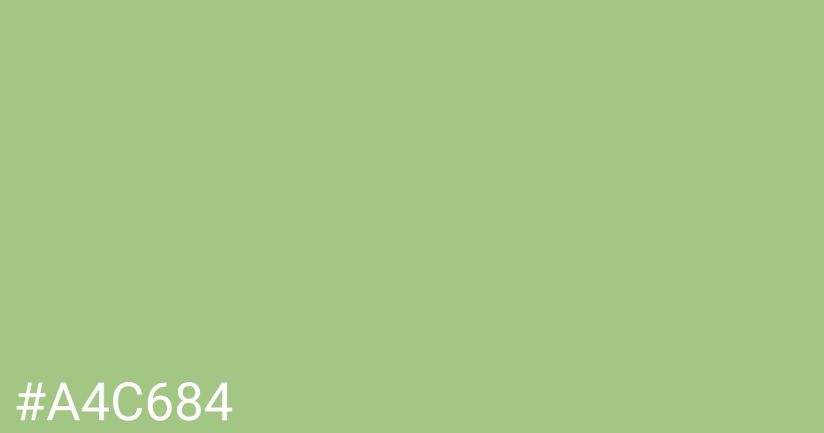 Hex color #a4c684 graphic