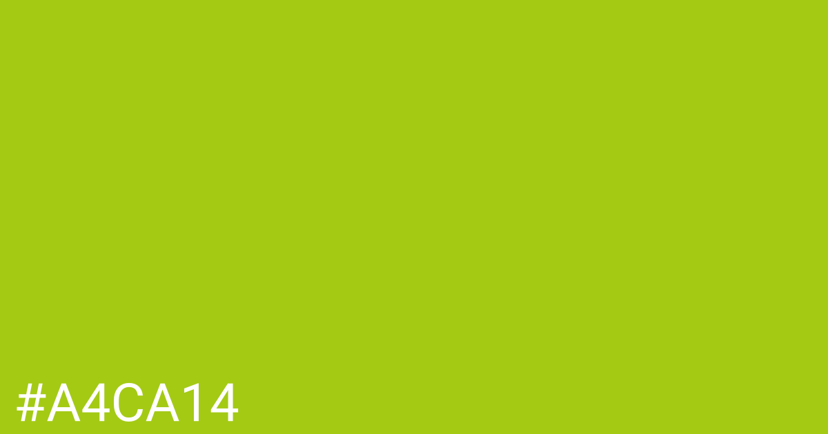 Hex color #a4ca14 graphic
