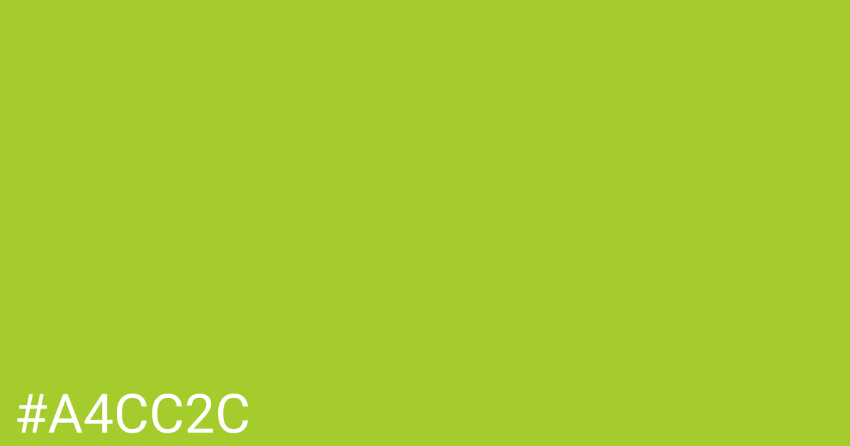 Hex color #a4cc2c graphic