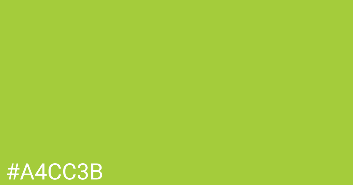 Hex color #a4cc3b graphic