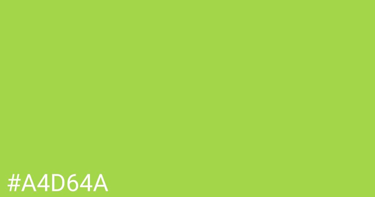 Hex color #a4d64a graphic