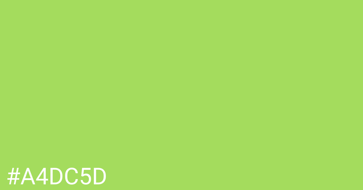 Hex color #a4dc5d graphic