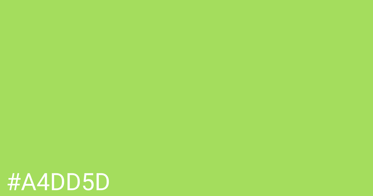 Hex color #a4dd5d graphic