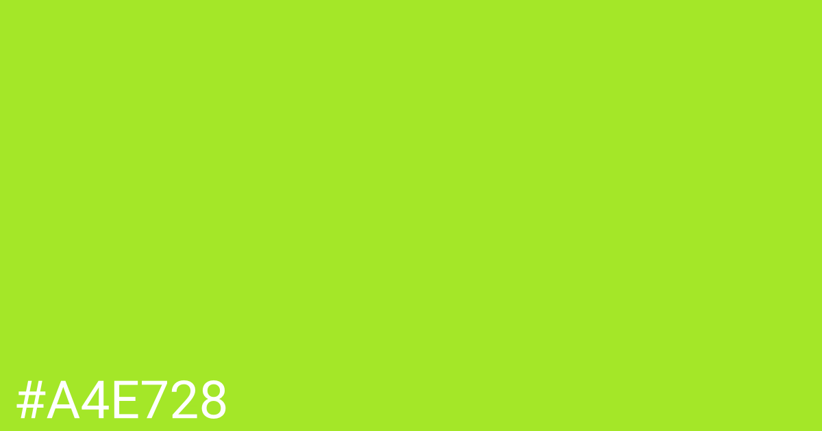 Hex color #a4e728 graphic
