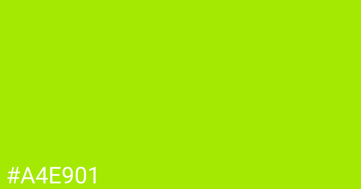 Hex color #a4e901 graphic