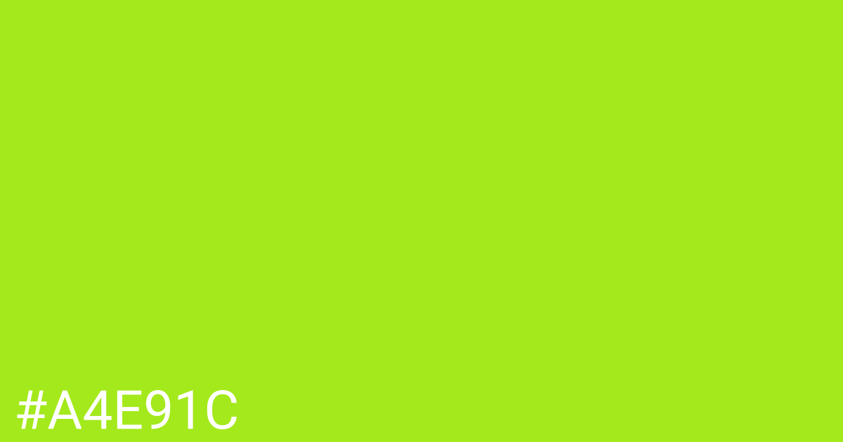 Hex color #a4e91c graphic