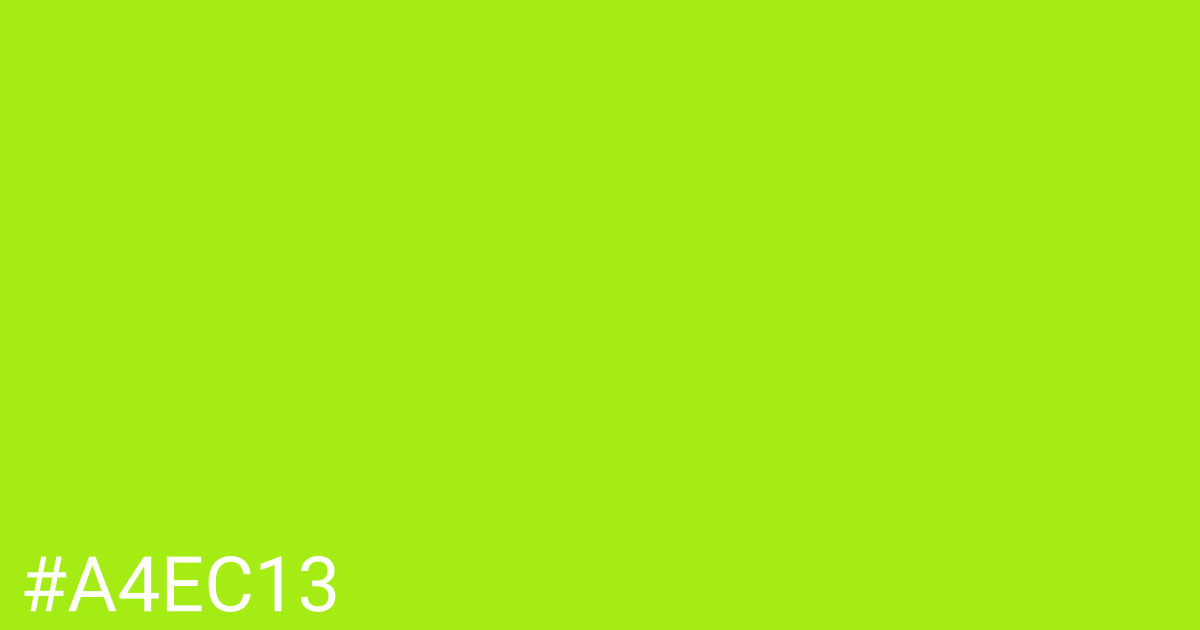 Hex color #a4ec13 graphic