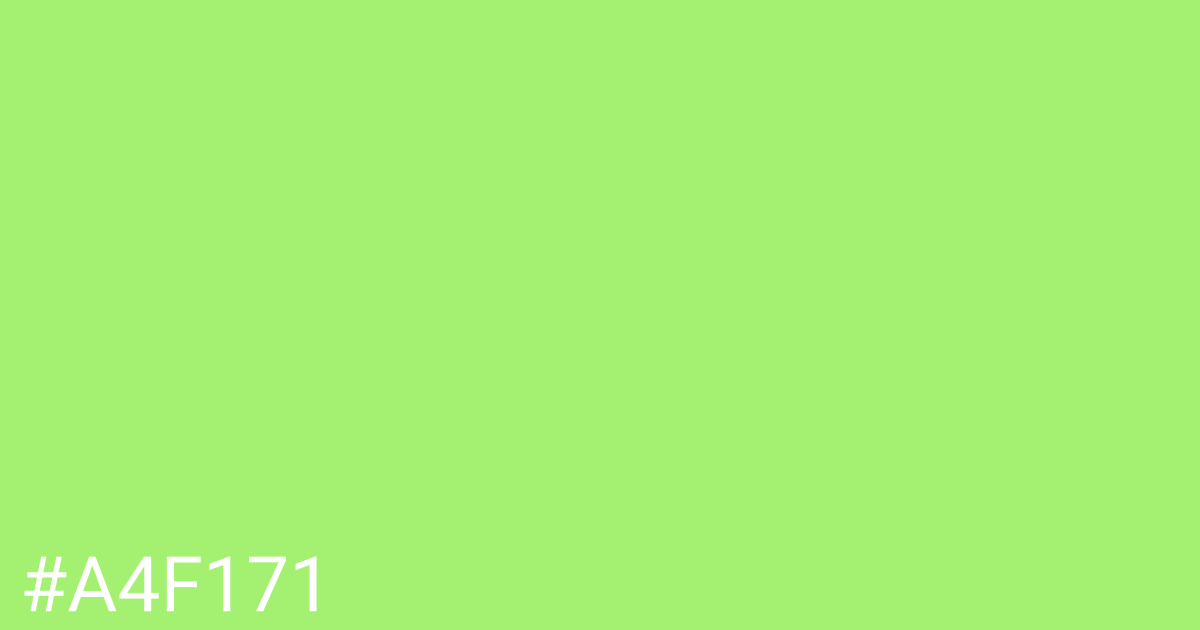 Hex color #a4f171 graphic
