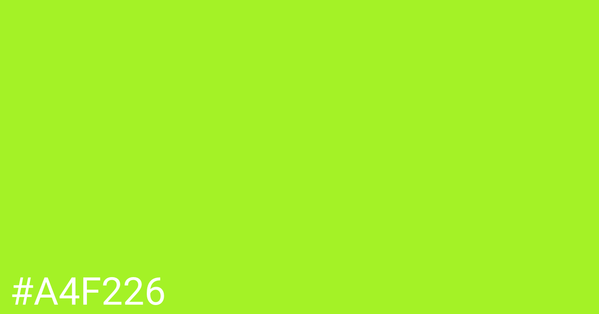 Hex color #a4f226 graphic