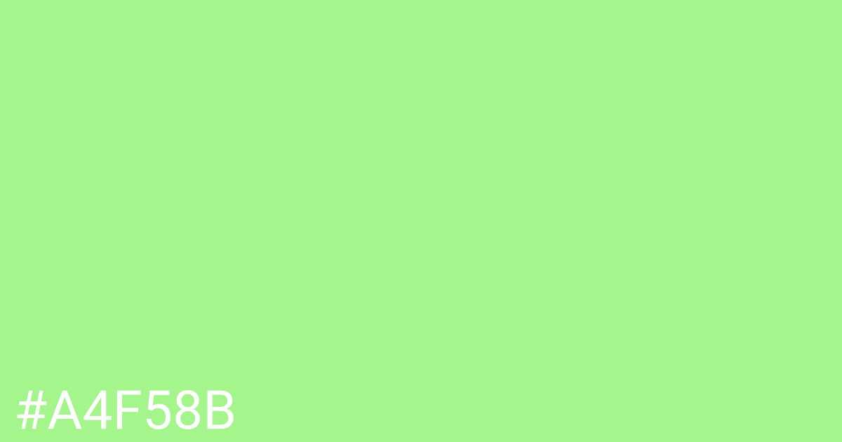 Hex color #a4f58b graphic