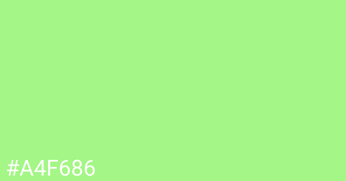 Hex color #a4f686 graphic