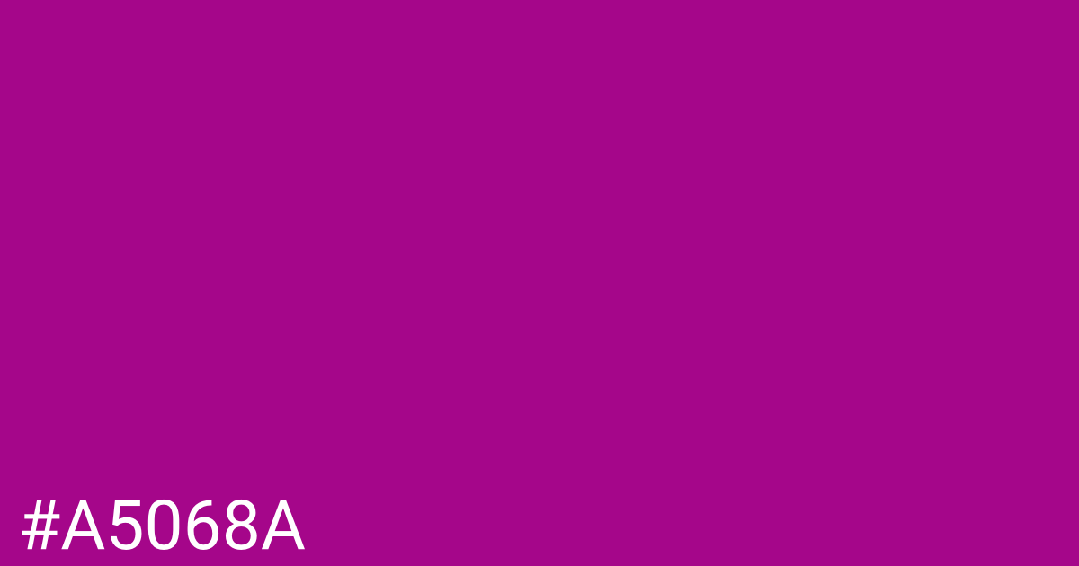 Hex color #a5068a graphic