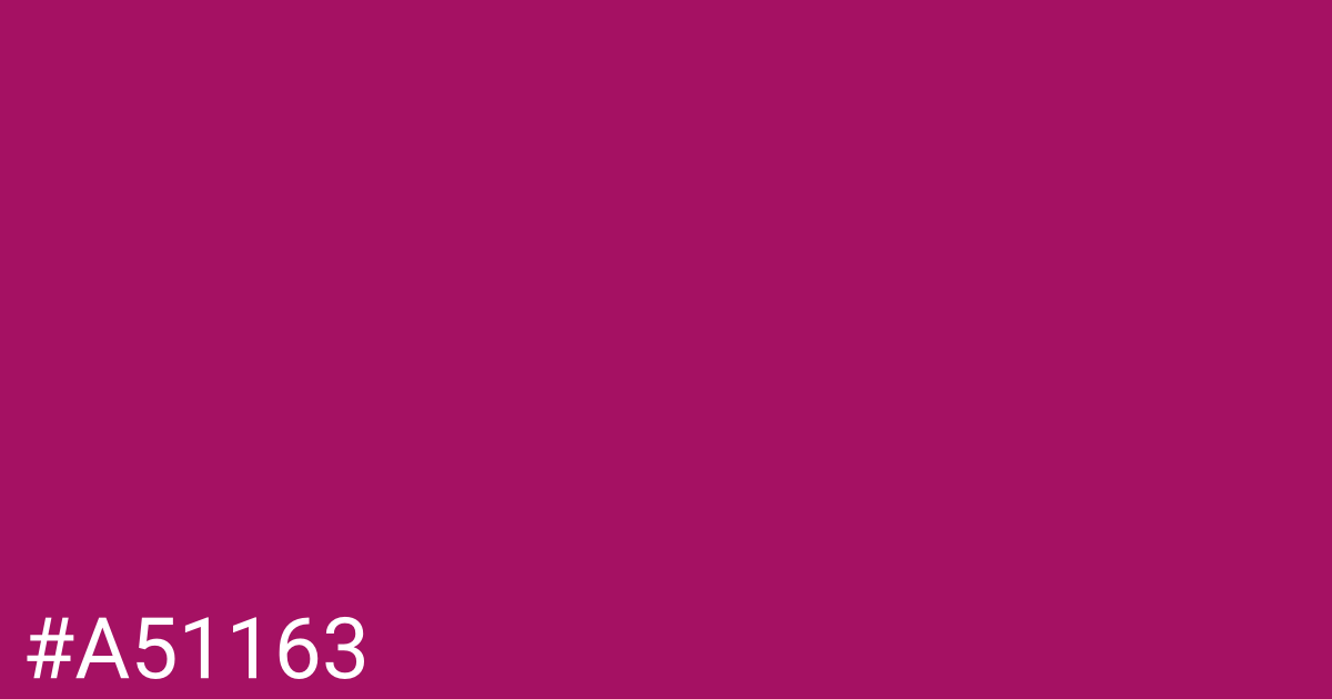 Hex color #a51163 graphic
