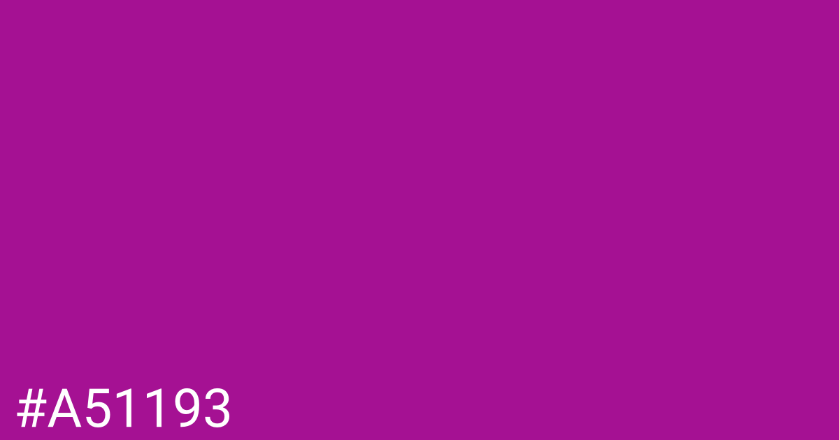 Hex color #a51193 graphic