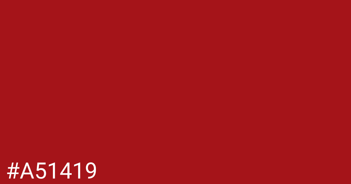 Hex color #a51419 graphic