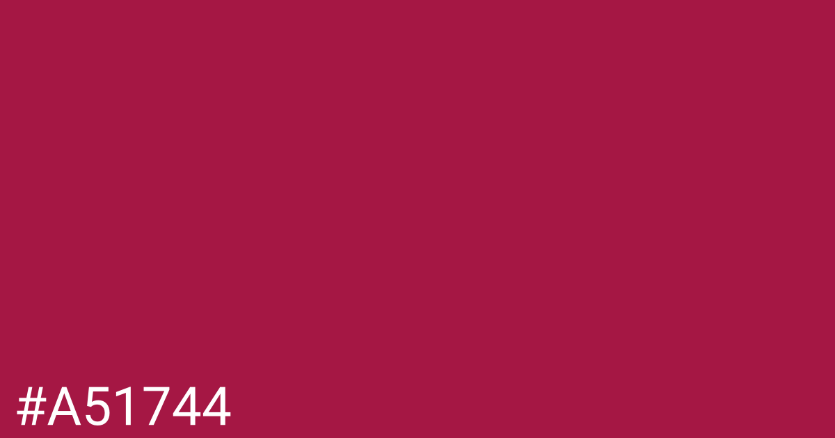 Hex color #a51744 graphic