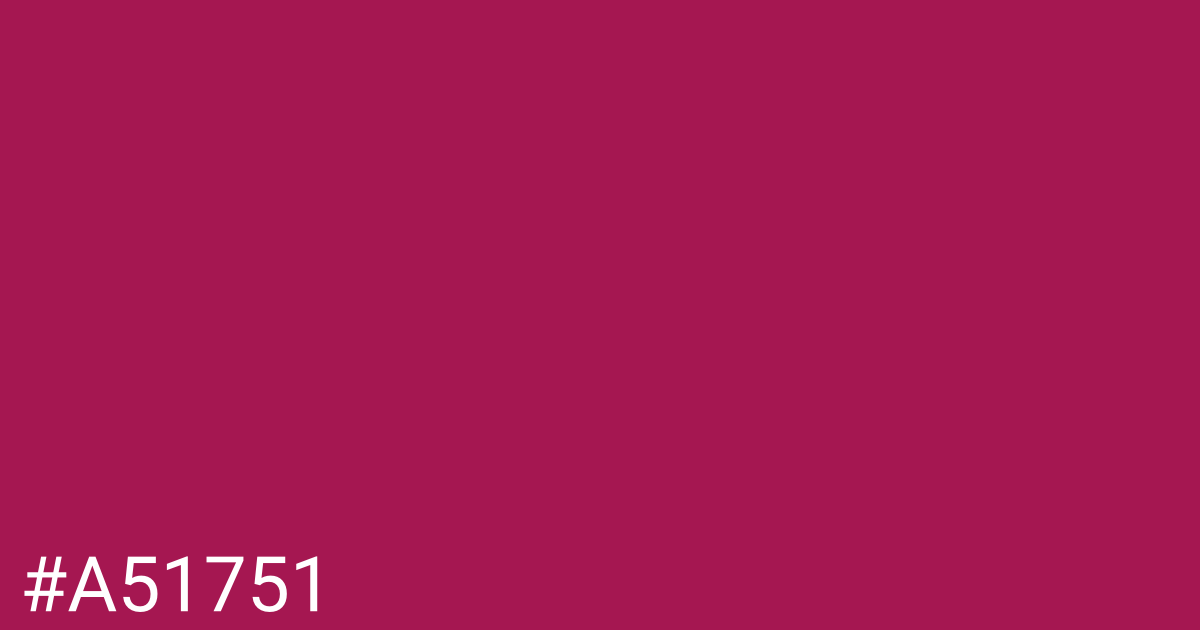 Hex color #a51751 graphic