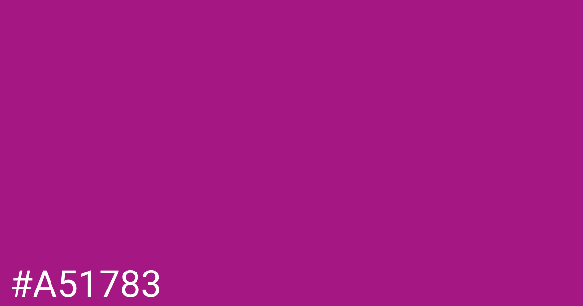 Hex color #a51783 graphic