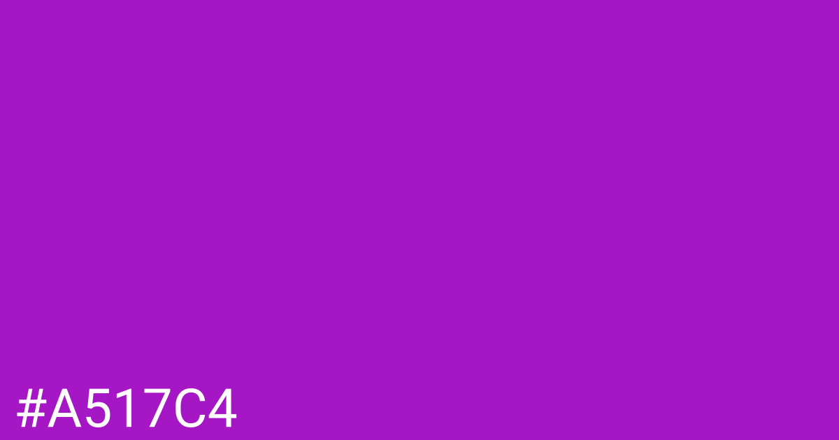 Hex color #a517c4 graphic