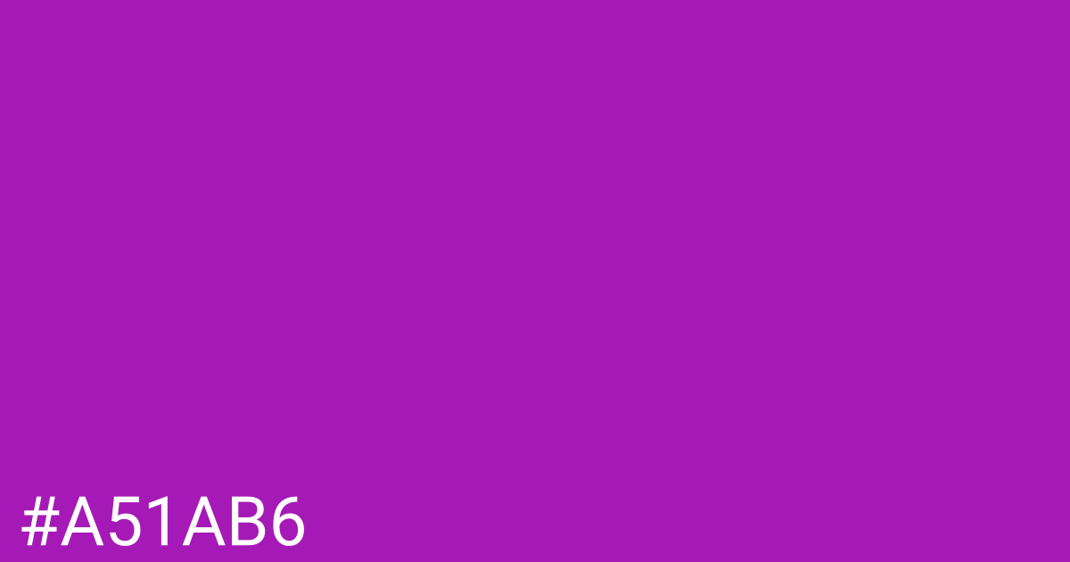 Hex color #a51ab6 graphic
