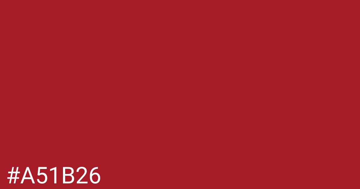 Hex color #a51b26 graphic