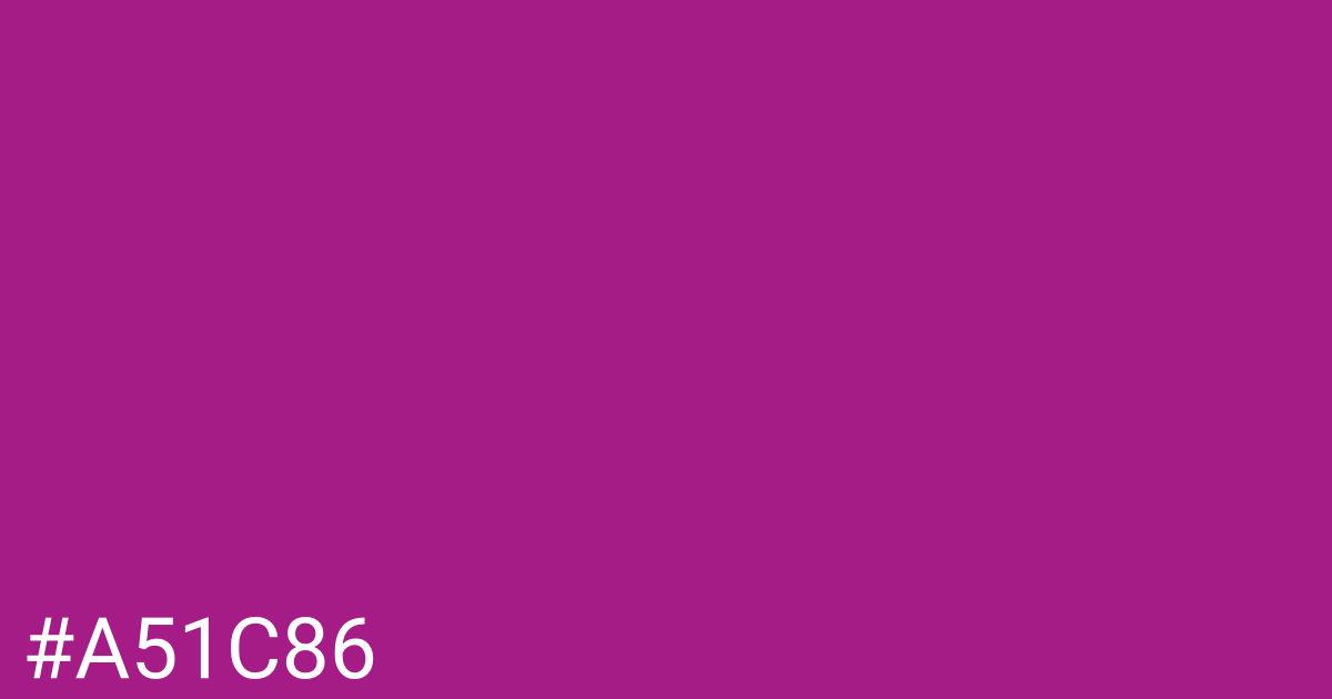 Hex color #a51c86 graphic