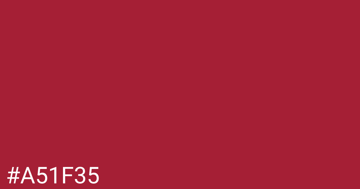 Hex color #a51f35 graphic