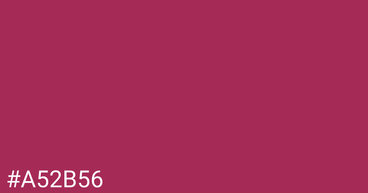 Hex color #a52b56 graphic