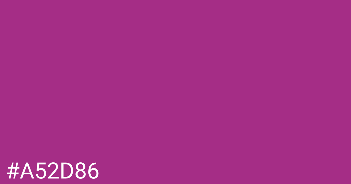 Hex color #a52d86 graphic