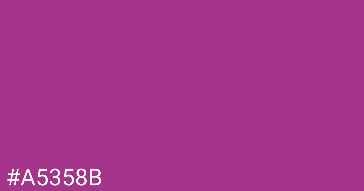 Hex color #a5358b graphic