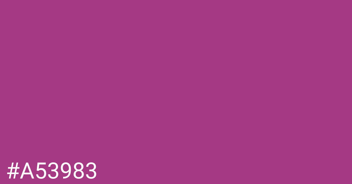 Hex color #a53983 graphic