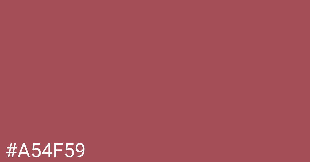 Hex color #a54f59 graphic