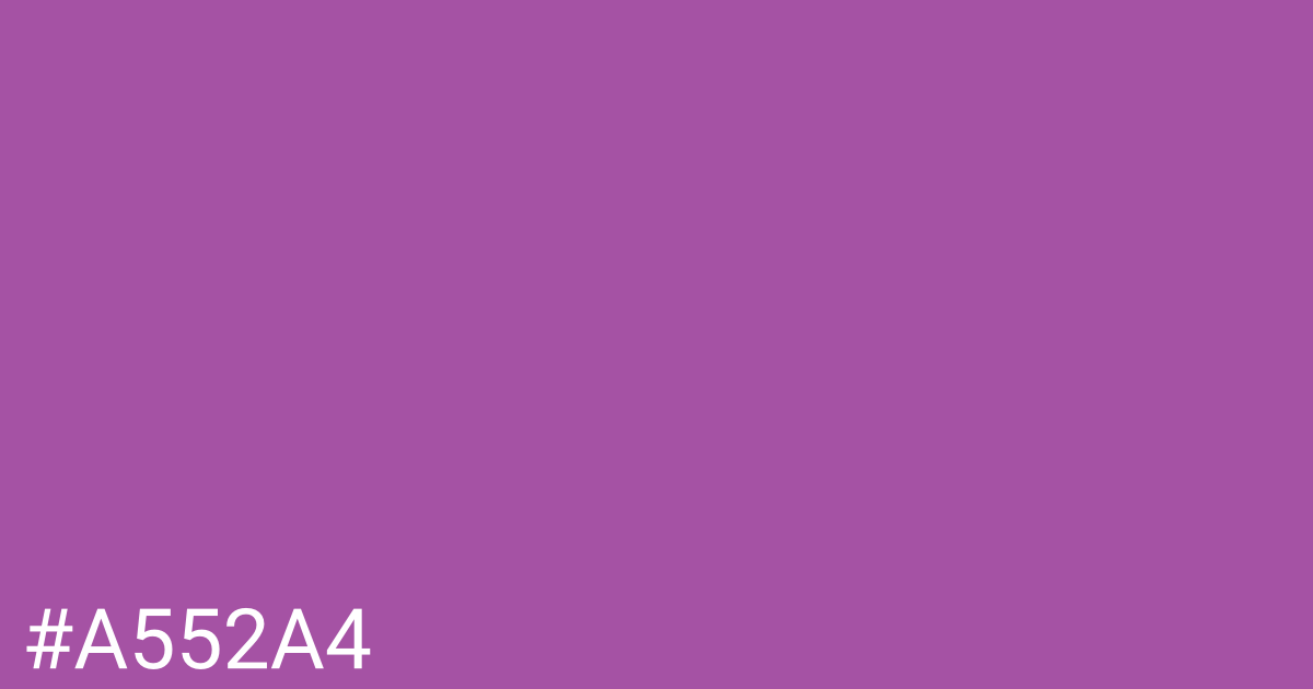 Hex color #a552a4 graphic