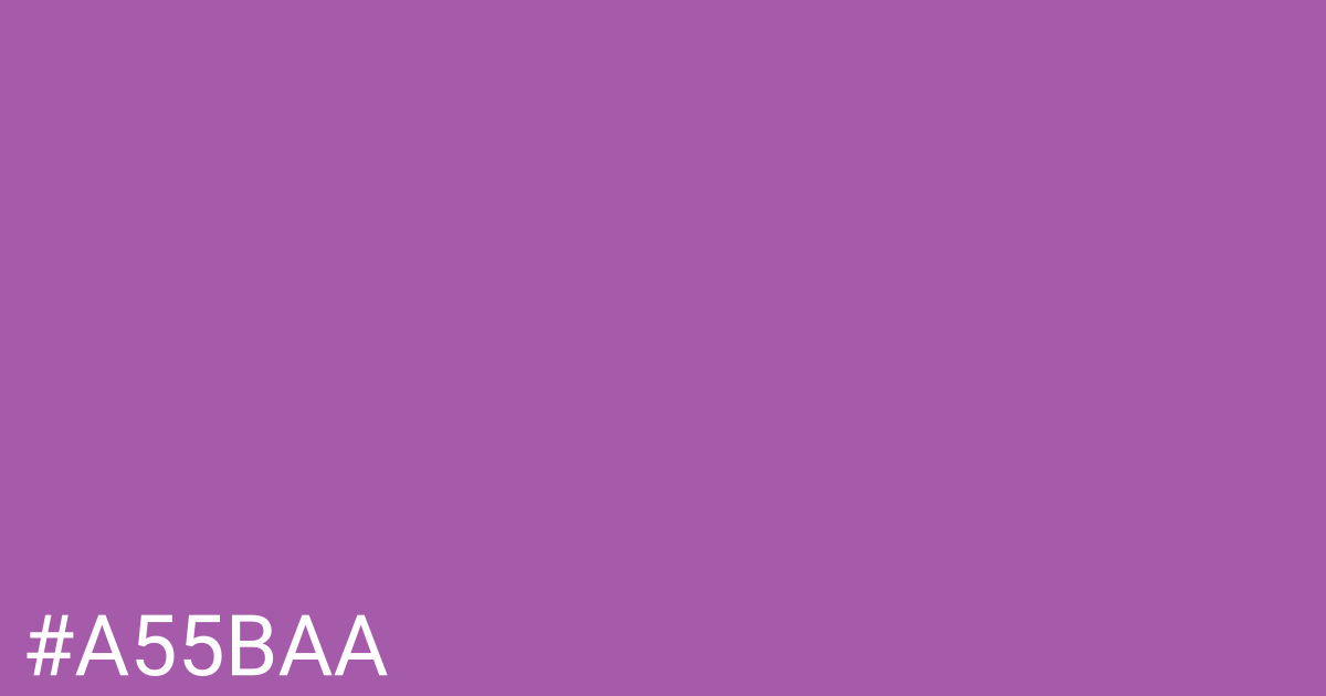 Hex color #a55baa graphic