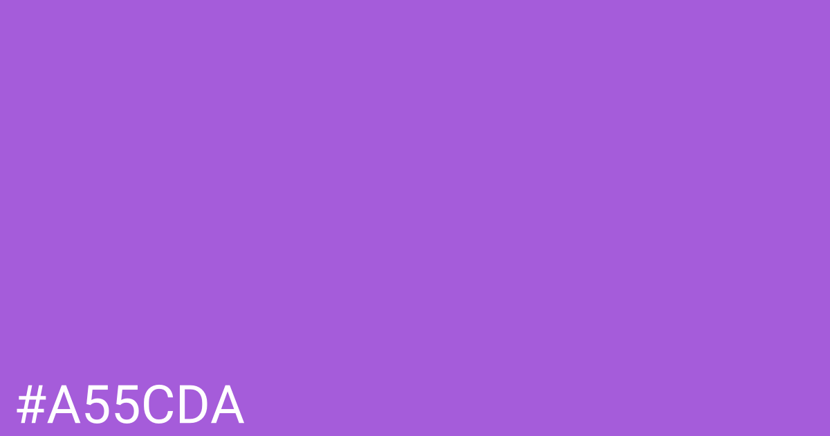 Hex color #a55cda graphic