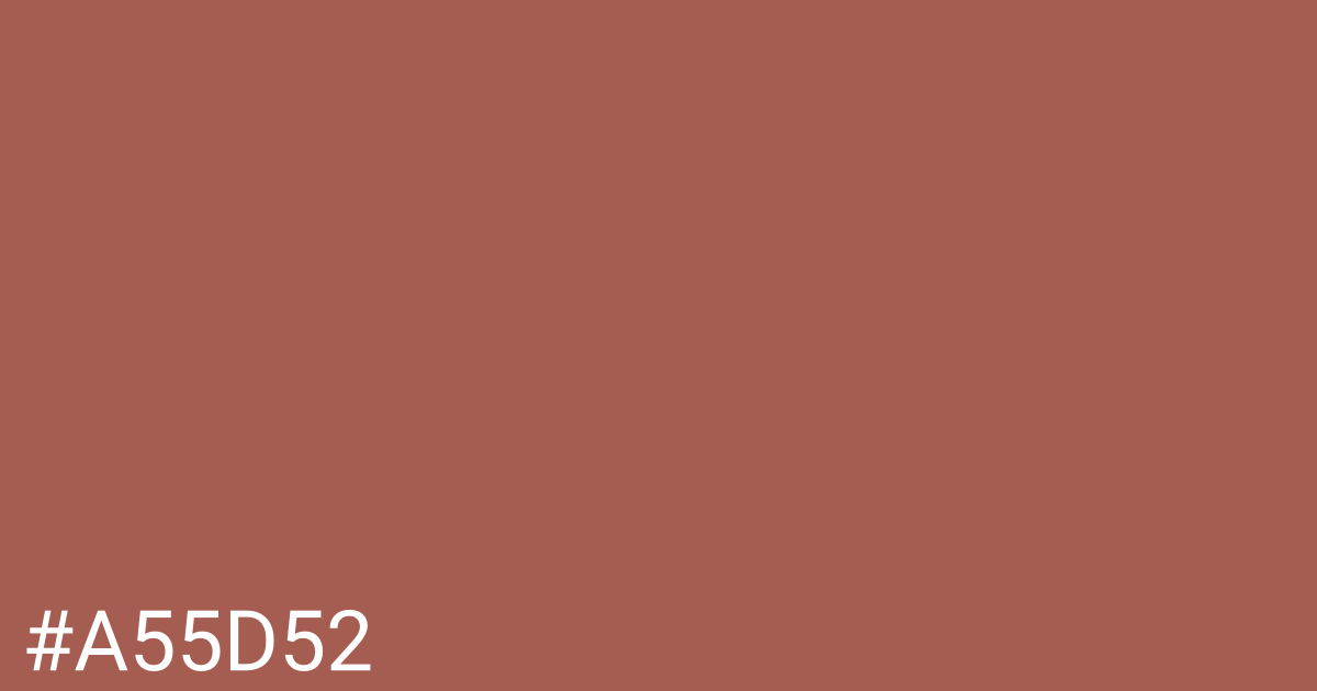 Hex color #a55d52 graphic
