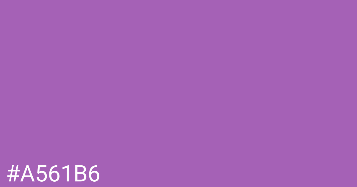 Hex color #a561b6 graphic