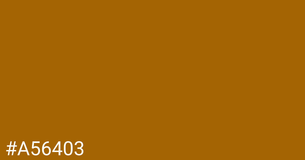 Hex color #a56403 graphic