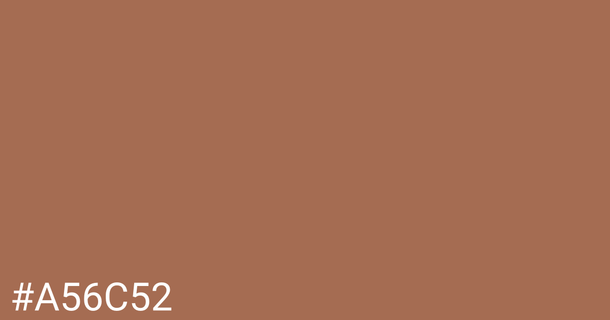 Hex color #a56c52 graphic