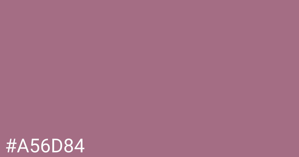 Hex color #a56d84 graphic