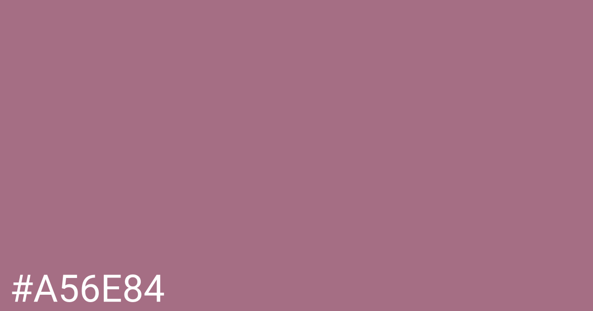 Hex color #a56e84 graphic