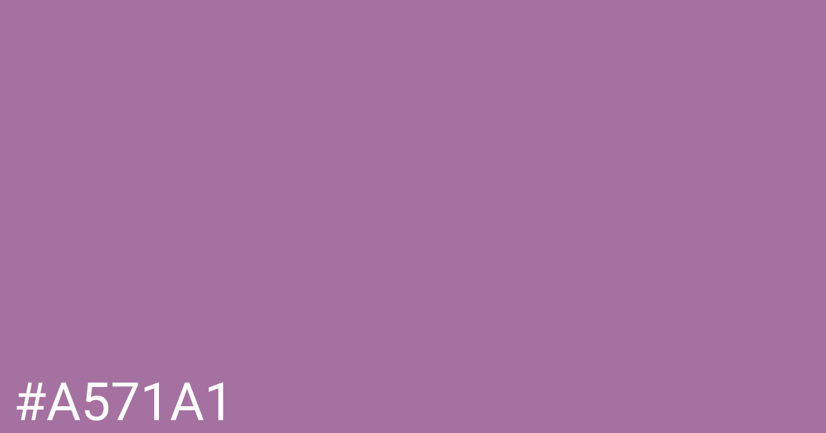 Hex color #a571a1 graphic