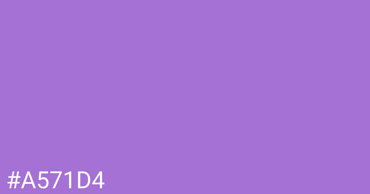 Hex color #a571d4 graphic