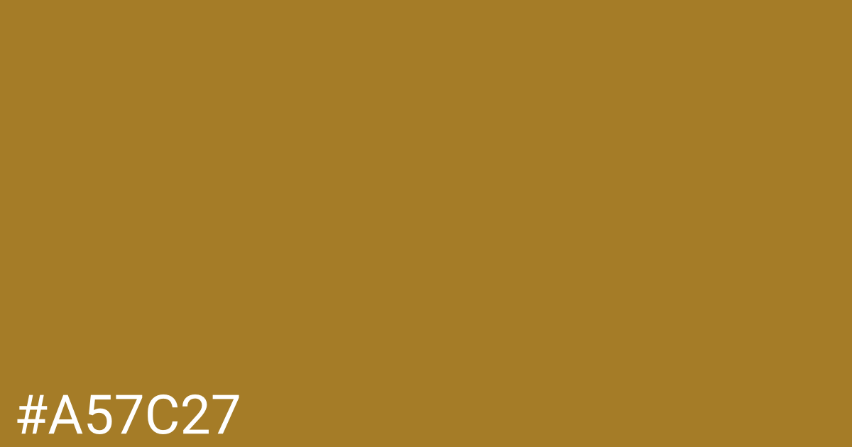 Hex color #a57c27 graphic