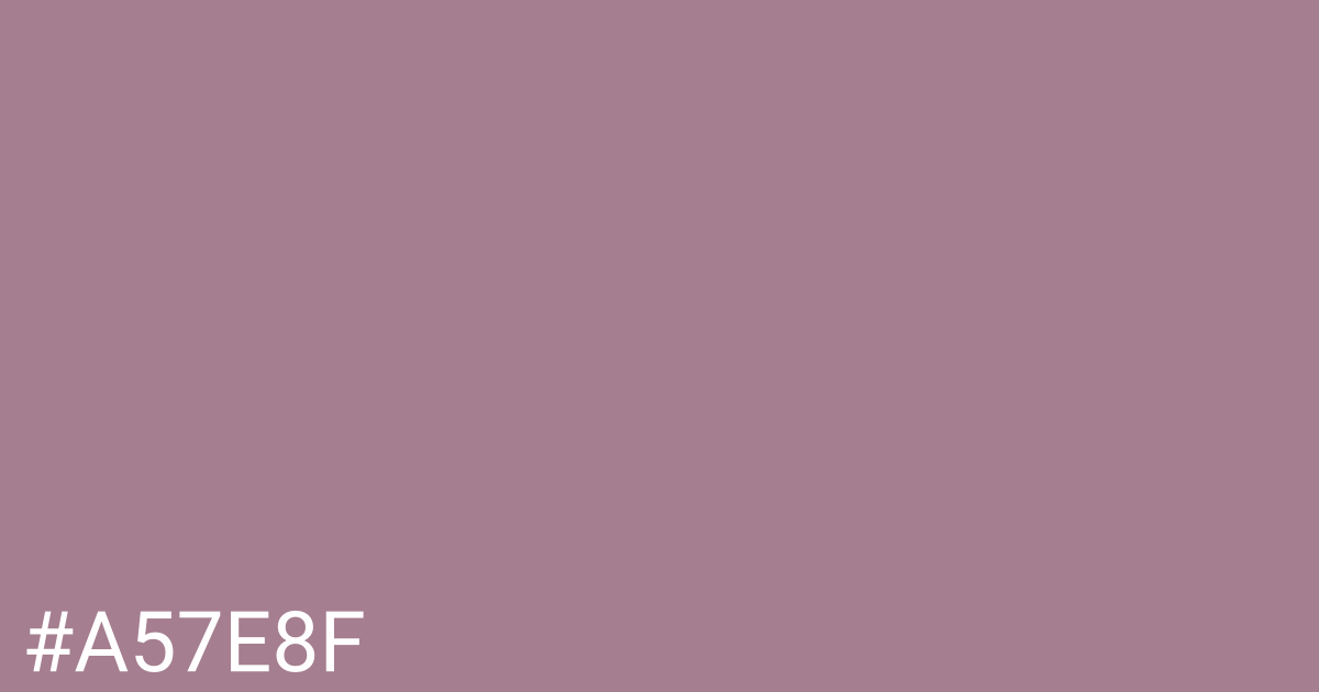 Hex color #a57e8f graphic