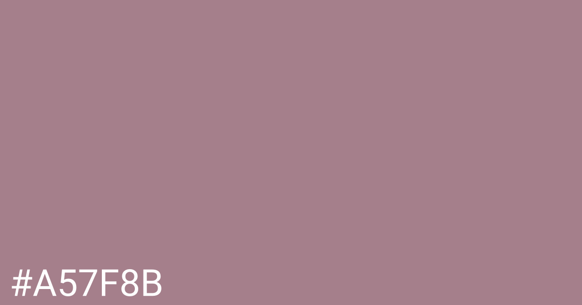 Hex color #a57f8b graphic